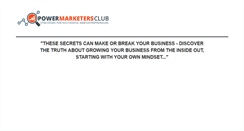 Desktop Screenshot of powermarketersclub.com